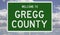 Road sign for Gregg County