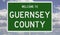 Road sign for Guernsey County