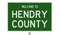 Road sign for Hendry County