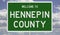 Road sign for Hennepin County