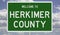 Road sign for Herkimer County