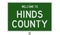 Road sign for Hinds County