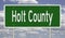 Road sign for Holt County