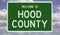 Road sign for Hood County