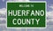 Road sign for Huerfano County