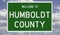 Road sign for Humboldt County