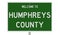 Road sign for Humphreys County