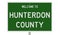 Road sign for Hunterdon County