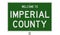 Road sign for Imperial County