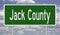 Road sign for Jack County