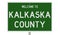 Road sign for Kalkaska County