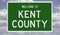 Road sign for Kent County