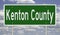Road sign for Kenton County