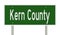 Road sign for Kern County