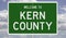 Road sign for Kern County