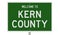 Road sign for Kern County