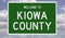 Road sign for Kiowa County