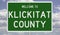 Road sign for Klickitat County