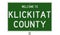 Road sign for Klickitat County