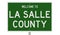 Road sign for La Salle County