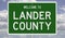 Road sign for Lander County