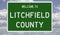 Road sign for Litchfield County