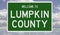 Road sign for Lumpkin County