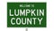 Road sign for Lumpkin County