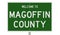 Road sign for Magoffin County