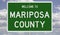 Road sign for Mariposa County