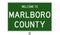 Road sign for Marlboro County