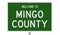 Road sign for Mingo County