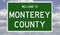 Road sign for Monterey County