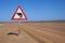 Road sign in the Namib Desert