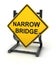Road sign - narrow bridge