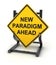 Road sign - new paradigm