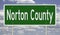 Road sign for Norton County