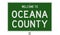 Road sign for Oceana County