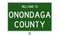 Road sign for Onondaga County