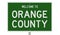 Road sign for Orange County