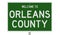 Road sign for Orleans County