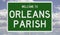 Road sign for Orleans Parish