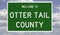 Road sign for Otter Tail County