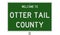 Road sign for Otter Tail County