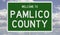 Road sign for Pamlico County