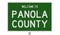 Road sign for Panola County