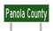 Road sign for Panola County