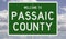 Road sign for Passaic County