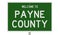 Road sign for Payne County