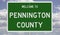 Road sign for Pennington County
